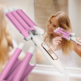 Профессиональная тройная плойка для укладки волос 3 волны PRO Professional hair curler