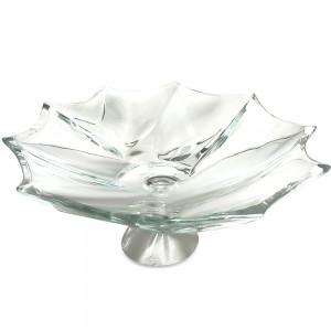 Скляна фруктовниця ELEGANT GLASSWARE для фруктів, випічки, солодощів чи сервірування