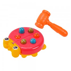 Игрушка-стучалка Божья коровка с молоточком WQ-56, Красный (IGR24)