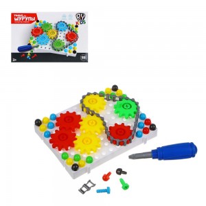 Детская развивающая игрушка мозаика с отверткой 37808 98 элементов (IGR24)