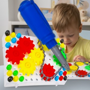 Детская развивающая игрушка мозаика с отверткой 37808 98 элементов (IGR24)