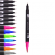 Набор акварельных двусторонних скетч-маркеров для рисования в cумке Color brush 60 штук (626)