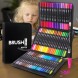 Набор акварельных двусторонних скетч-маркеров для рисования в cумке Color brush 60 штук (626)