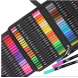 Набор акварельных двусторонних скетч-маркеров для рисования в cумке Color brush 100 штук (626)