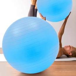 Мяч для фитнеса и йоги фитбол Yoga Ball 65 см Голубой (HA-330)