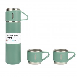 Портативный кемпинговый вакуумный термос с двумя чашками Vacuum Flask Set 500 мл Мятный