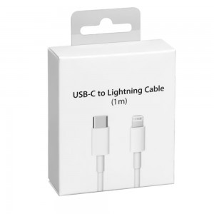 Универсальный кабель Apple USB-C to Lightning, 1 м, белый (206)