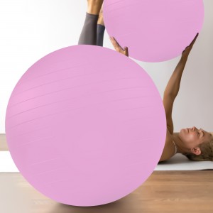 Мяч для фитнеса и йоги фитбол Yoga Ball 65 см Светло-сиреневый (HA-330)