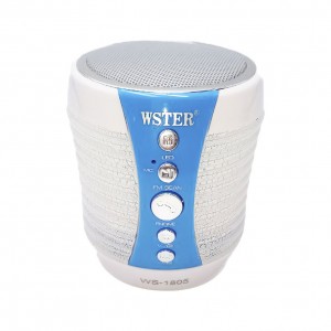 Портативная Bluetooth колонка со светомузыкой WSTER WS-1805, Белый