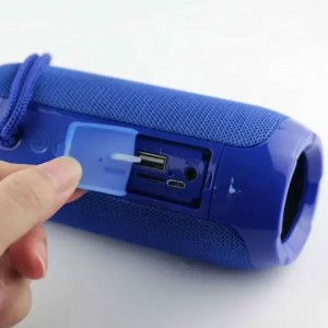 Портативна бездротова Bluetooth колонка T&G TG-117 Blue
