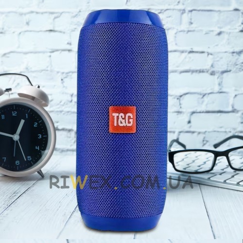 Портативная беспроводная Bluetooth колонка T&G TG-117 Blue