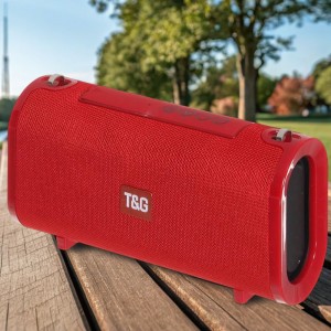 Портативная беспроводная Bluetooth Колонка TG-123, Красный