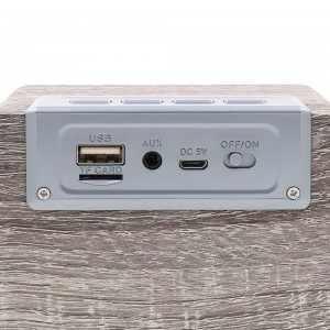 Портативная беспроводная колонка UKC BY3080 Bluetooth, Темное дерево (206)