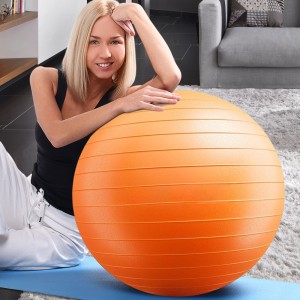 Мяч для фитнеса (фитбол) 65 см Yoga Bal Оранжевый