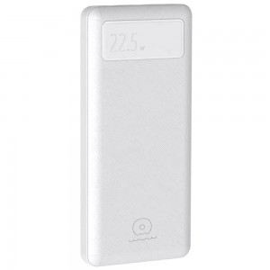 Портативное зарядное устройство УМБ WUW Y100 20000mAh с быстрой зарядкой, Белый