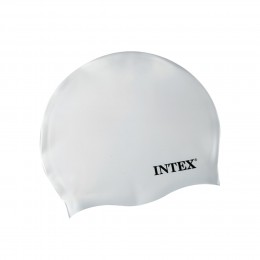 Универсальная силиконовая шапочка для плавания Intex 55992 от 8 лет Серый