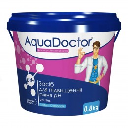 Универсальное эффективное средство для повышения уровня pH в бассейне Aquadoctor pH Plus 0.8 кг 36558 (AT)