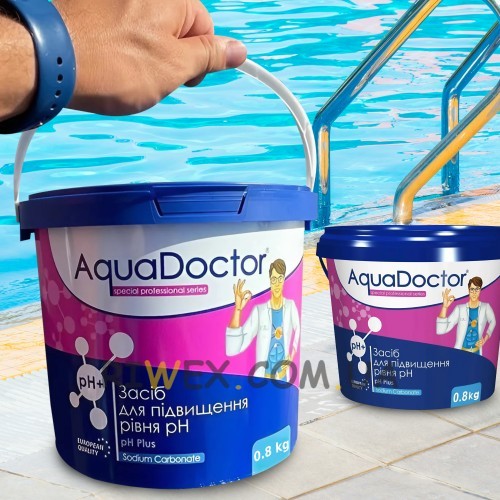 Универсальное эффективное средство для повышения уровня pH в бассейне Aquadoctor pH Plus 0.8 кг 36558 (AT)