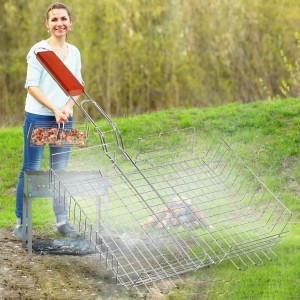 Універсальна сталева сітка-гриль для страв барбекю Grand picnic model GP4502