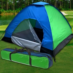 Палатка кемпинговая автоматическая для отдыха на природе 6-местная водонепроницаемая, Сине-зеленый Палатка кемпинговая автоматическая для отдыха на природе 6-местная водонепроницаемая, Сине-зеленый