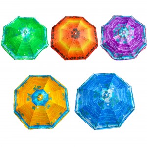 Туристичний розкладний стіл-чемодан для пікніка з парасолькою в комплекті 1,6 м Коричневий