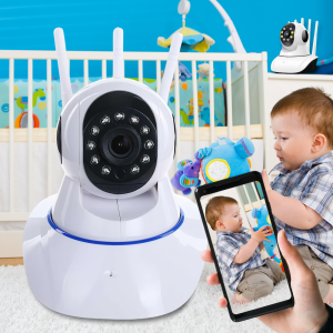 Видеоняня Baby Monitor VT03R IP-камера с WiFi поворотная, 720p HD, Белый (509)