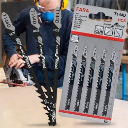 Набір універсальних знімних пил для лобзика Bochao T144D Wood 5 шт 5-50mm (YAB)