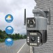 Вулична Wi-Fi камера з автотрекінгом та подвійною лінзою для 360° огляду (YAB)