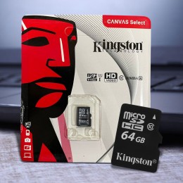 Карта памяти KINGSTON MicroSDHC 64GB Class 10