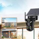 Камера відеоспостереження V380/PTZ поворотна, 3 камери, сонячна панель, 4G Wi-Fi 360 Smart (YAB)