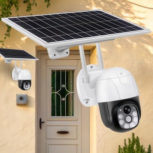 Уличная поворотная камера видеонаблюдения V380PRO WiFi/4G TP6 с солнечной панелью (YAB)