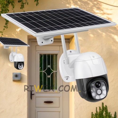 Вулична поворотна камера відеоспостереження V380PRO  WiFi/4G TP6 із сонячною панеллю (YAB)