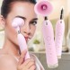 Ультразвуковой прибор для умывания глаз Sonic EyeWasher, аккумуляторный, с массажем, Розовый (YAB)