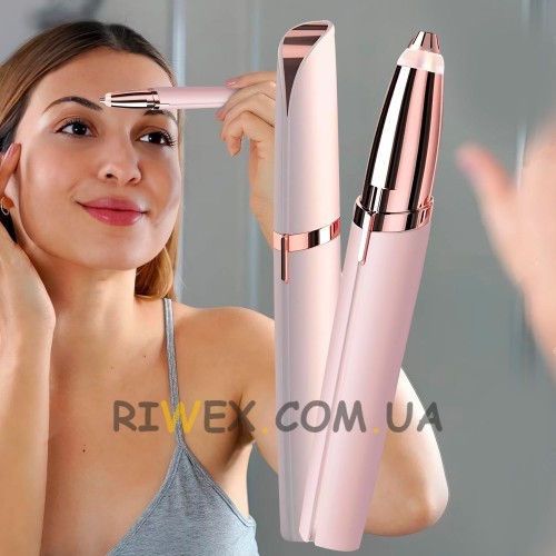 Універсальний портативний безшумний жіночий тример Finishing Touch Flawless Brows Рожевий (YAB)