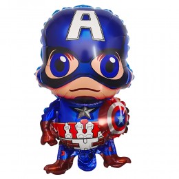 Надувний фольгований шар Captain America 75×44 см (YAB)