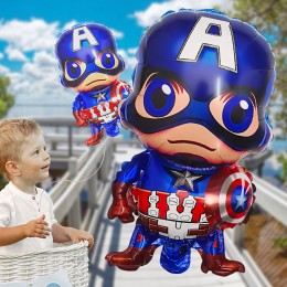 Надувний фольгований шар Captain America 75×44 см (YAB)