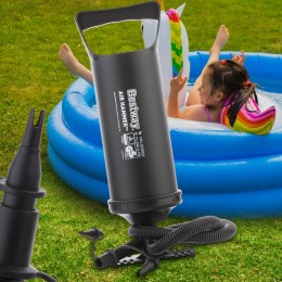 Ручной насос BestWay 62002 Air Hammer 30 см, универсальный, 3 насадки, объем 0.85 л (LM)