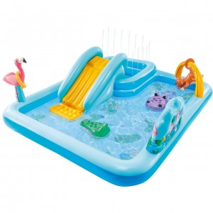 Дитячий надувний центр Intex 57161 Пригоди в Джунглях, 254x196x84см від 3 років (I24)