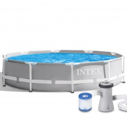 Басейн круглий каркасний сімейний збірний з фільтром-насосом, Intex 26706SC 305 x 99 см, 6148 л (I24)