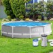 Басейн круглий каркасний сімейний збірний з фільтром-насосом, Intex 26706SC 305 x 99 см, 6148 л (I24)