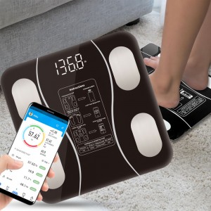 Цифровые напольные весы Sokany SK-19019 до 180 кг с Bluetooth-синхронизацией, Черный (4393)