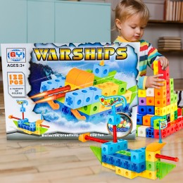 Детский игрушечный развивающий конструктор Warships 138 деталей 8031