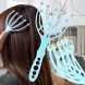Универсальный массажер для головы с 9 пальцами и стальными шариками, Голубой (YAB)