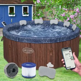  Джакузи-СПА Bestway Lay-Z-Spa Toronto Smart AirJet™ 190 х 70 см со встроенными панелями