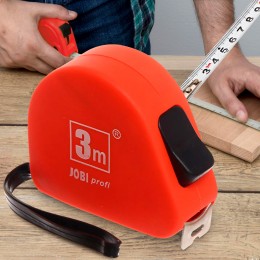 Измерительная универсальная строительная рулетка jobo profi 3м (YAB)