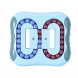 Интеллектуальная игра Magic Bean Cube 1688-1 развивающая головоломка-лабиринт 2-в-1, размер 11×10 см, Синий (YAB)