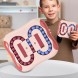 Интеллектуальная игра Magic Bean Cube 1688-1 развивающая головоломка-лабиринт 2-в-1, размер 11×10 см, Розовый (YAB)