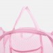 Складная корзина-сетка Mesh для игрушек, белья, удобные ручки, боковой карман, 32*32*49см Тусклый розовый (YAB)