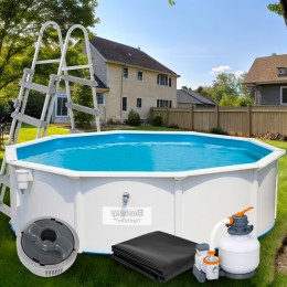 Стальной круглый бассейн с насосом-фильтром Bestway 56384, 460 х 120 см 17 430 л