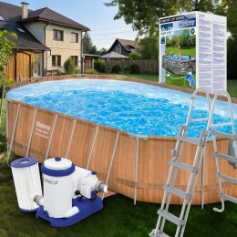 Каркасный бассейн Bestway 56401, 221 х 150 х 43 см 2300 л